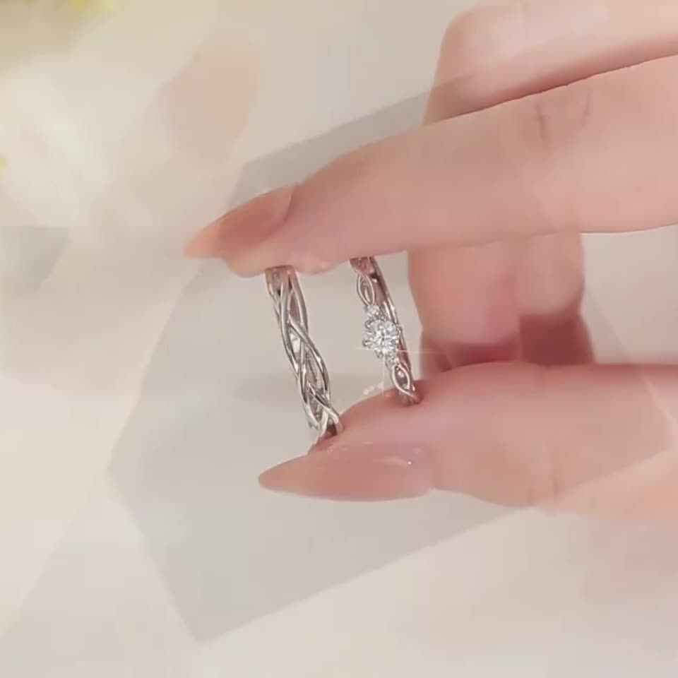 Women's S925 Pure Silver Individual Ring, Proposal Gift
